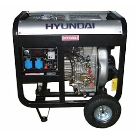 Hyundai 5,300 Watt 406cc Diesel Powered Generator with Large Tank And Electric Start... by Hyundai