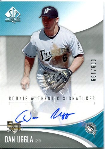 Dan Uggla Autographed/Hand Signed 2006 Upper Deck Card