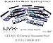 NYX All 12pc Multi-purpose Gel-based Glitter Cream Palette /W 5 Shades of Glitter + 2 Applicators + 