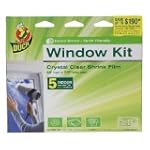 Duck Brand 1299529 Indoor 5-Window Shrink Film Kit, 62-by-210-Inch