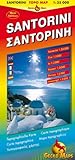 Santorini Topographic Map (French, English, Spanish, Italian and German Edition)