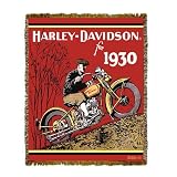 Harley-Davidson® Motorcycles 1930 Coverlet by CSA Worldwide