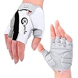 Cgecko Special Wicking Shockproof Mountain Reflex Gel Bike Half Finger Glove Tri-color Optional Outdoor Sports Gloves Cycling Short Glove