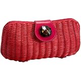 Magid Wicker Stone Clutch