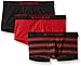 Papi Men's 3-Pack Stripe/Solid Brazilian Trunk