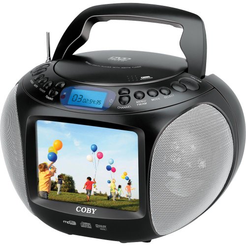 Coby TFDVD577 5.6 Inch TFT Portable DVD/MP3/CD Player and ATSC/NTSC TV Tuner (Black) 51Pyn3m0OFL Coby TFDVD577 5.6 Inch TFT Portable DVD/MP3/CD Player and ATSC/NTSC TV Tuner (Black)