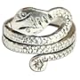 Unisex Sterling Silver Snake Ring Handmade Jewelry US Size 6.5