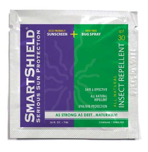 SPF 30 Sunscreen Towelette w/ Insect Repellent (box of 50)