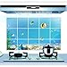 ORDERIN Christmas Gift Wall Decal Mural Hot Sale Underwater World Oil-proof Removable Wall Stickers Wall Art for Kitchen Decor