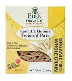 Eden Organic Kamut & Quinoa Twisted Pair, 100% Whole Grain, 12-Ounce Boxes (Pack of 6)
