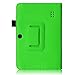 Fintie Folio Case for Alldaymall A88X / A88S / A88 7-inch Quad Core Google Android 4.4 KitKat Tablet, Premium PU Leather Standing Cover with Stylus Loop, Green