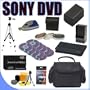 BigVALUEInc Accessory Saver 1GB FH100 Compatible Replacement Battery/Rapid Charger Filter Bundle for Sony 30mm Handycam DVD Camcorders