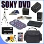 BigVALUEInc Accessory Saver 1GB FH100 Compatible Replacement Battery/Rapid Charger Filter Bundle for Sony 30mm Handycam DVD Camcorders + More!