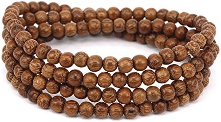 GUOXITANG Brand 108 6*6mm Men's Women's Wenge Wrap Bracelet Necklace Prayer Mala Bracelet