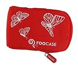 rooCASE Fashion (Butterfly / Red) Nylon Padded Case for Nikon Coolpix S3100 ....