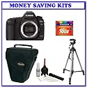 Canon EOS 5D Mark II 21.1MP Full Frame CMOS Digital SLR Camera (Body Only) + Willoughby's 16GB CF Tripod & Holster Package