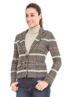 Cortefiel Blazer Espiga (Gris)