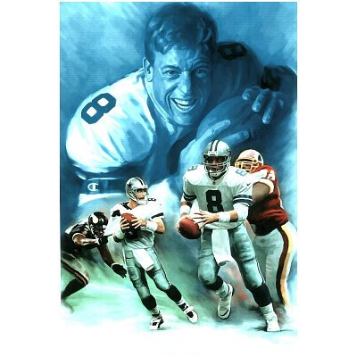 Dallas Cowboys - Troy Aikman Collage, Sports Poster - 13x19