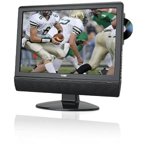 Coby TFDVD2274 22-Inch Widescreen LCD HDTV/Monitor with DVD Player and HDMI Input, Black