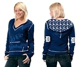 Majestic Detroit Tigers Ash Ladies Classic Full Zip Hoody Sweatshirt