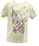 Tattoo Art Rock Guitar Luxury T Shirt Winged Crown Tattoo Art Rocker Shirt