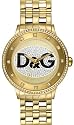 D&G WATCH PRIME TIME BIG IPG GOLD DIAL WITH BLK LOGO BRC DW0381 Damen