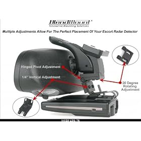 Blendmount for Beltronics Escort Radar Detector in C6 Corvette by J28 Design