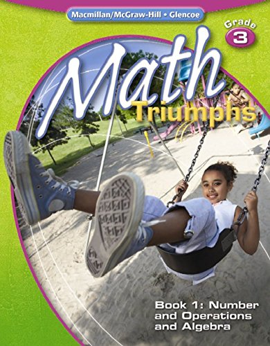 math triumphs grade 3 student study guide book 1 number and operations and algebra math intrvention k 5 