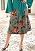 Satin Floral Print Skirt
