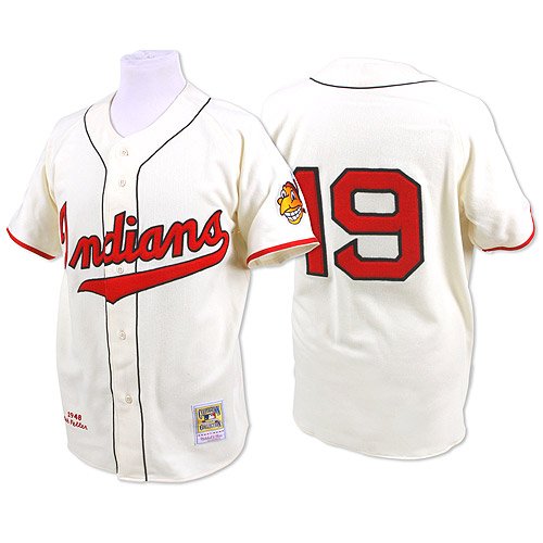 Cleveland Indians Authentic 1948 Bob Feller Home Jersey By Mitchell & Ness Size 56