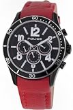 Image of Police Gents Theory Red Watch 12738JSBS-02B