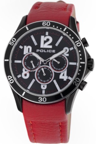 Police Gents Theory Red Watch 12738JSBS-02B Image of Police Gents Theory Red Watch 12738JSBS-02B