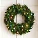 24" Cordless LED Pre-Lit Christmas Wreath