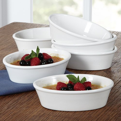 Libbey Glass Just Baking Mini Oval Baker Set, 6 piece