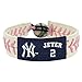 MLB New York Yankees Derek Jeter Pink Leather Wrist Band