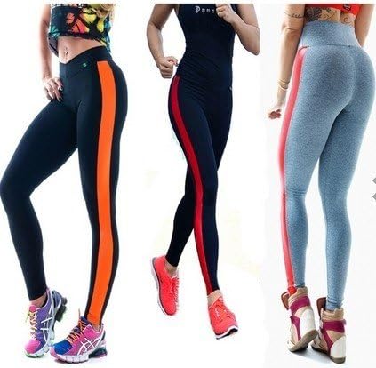 New Women's Athletic Fitness Gym Workout Yoga Pants Legging compression tights Training Running Sport Wear Capris High Waist Neon Leggings fitness