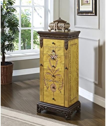 Powell Antique Parchment Masterpiece Jewelry Armoire