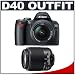 Nikon D40 6.1MP Digital SLR Camera Kit with Nikon 18-55mm AF-S Lens + Nikon 55-200mm ED AF-S Lens