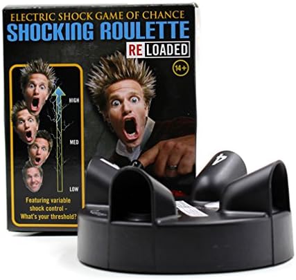 Electric Finger Shock Game,LJLTECH Shocking Shot Drinking Game Roulette Shot Reloaded Fun Party Game