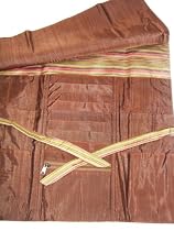 Della Q Combo Knitting Needle Case Brown/Butter Stripe