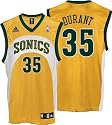 Kevin Durant Youth Jersey: adidas Gold Replica #35 Seattle Sonics Jersey