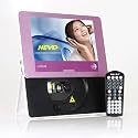 Lecteur DVD portable 9" AV IN / USD / SD Slot - rose