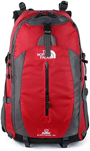 EVa Outdoor sports bag large capacity waterproof travel mountaineering encryption package with TCS bracket 50L backpack carrying system , red