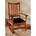 Two-In-One Arts and Crafts Chair/Rocker Mission Style: Downloadable Woodworking Plan