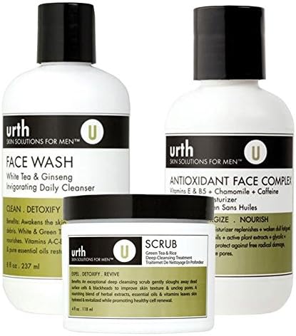 Urth Skin Solutions For Men Perfect Complexion Kit for Oily Skin (3pc Set)
