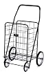 EASY WHEELS Jumbo Shopping Cart, Black