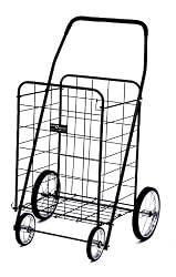 EASY WHEELS Jumbo Shopping Cart, Black