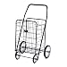 EASY WHEELS Jumbo Shopping Cart, Black
