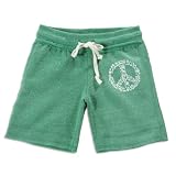 Vintage Havana - Girls Eco Peace Fleece Short, Green (Size 12)
