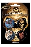 ゴシック『Alchemy《Skull》』缶バッジ4個セット